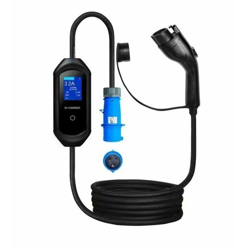 Портативная Зарядная станция устройство для электромобиля BKD разъем GBT 1 фаза 32A 7кВТ 19900₽