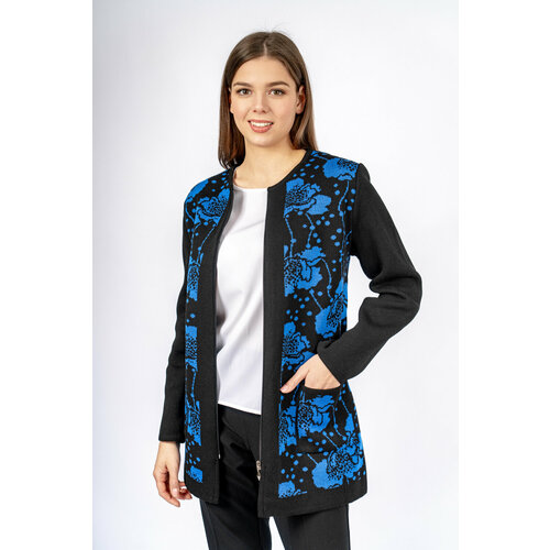 Пуловер Anri, размер 52, черный, синий