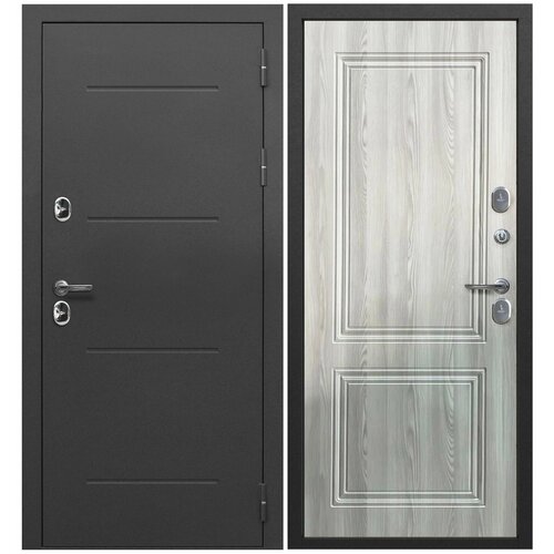Входная дверь Ferroni 11 см ISOTERMA Серебро Ривьера Айс (860мм) правая входная дверь ferroni 11 см isoterma серебро велюр белый софт 960 2050 правая