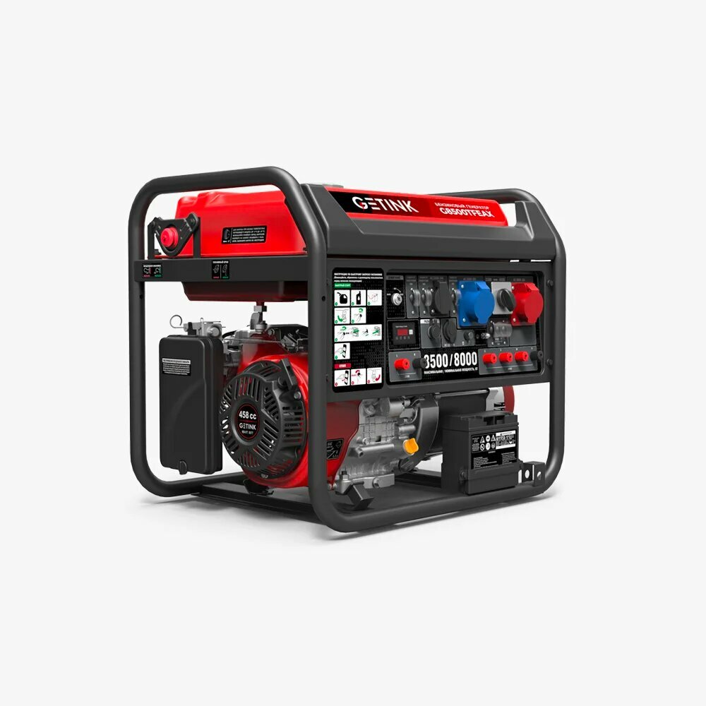 фото Бензиновый генератор GETINK G8500TFEAX (электростартер, 1 и 3 фазы)