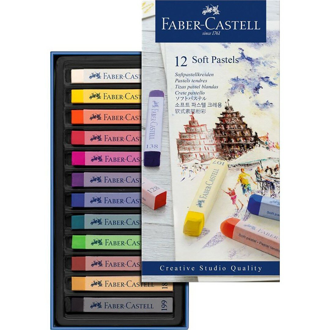 Пастель Soft, 12 цветов Faber-Castell - фото №13
