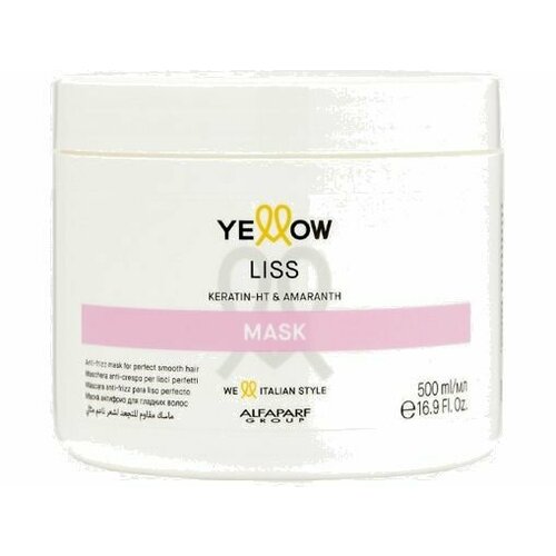 Маска антифриз для гладких волос Yellow LISS MASK шампунь антифриз для гладких волос liss shampoo