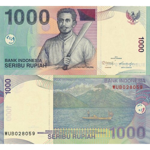 Банкнота Индонезия 1000 рупий 2000/2011 UNC банкнота индонезия 1000 рупий 2000 год купюра бона