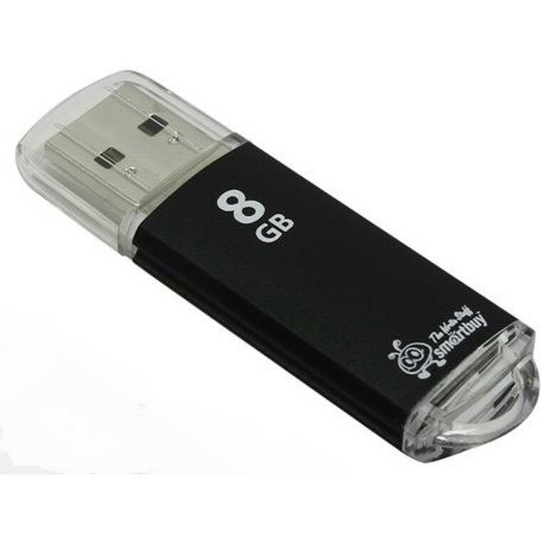 Накопитель USB 2.0 8Гб Smartbuy SB8GBVC-K, черный