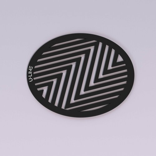 Магнитная вентиляционная решётка U-Line Vic Black D155 мм (внутренний 135мм)