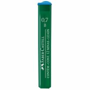 Грифели для механических карандашей Faber-Castell "Polymer", 12 шт, 0,7 мм, B (521701)