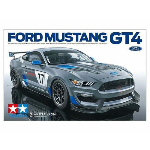 Сборная модель автомобиля FORD MUSTANG GT4 Car model kit в масштабе 1:24