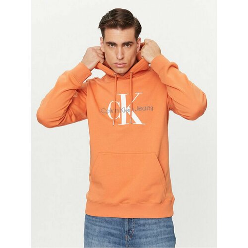 Худи Calvin Klein Jeans, размер XS [INT], оранжевый