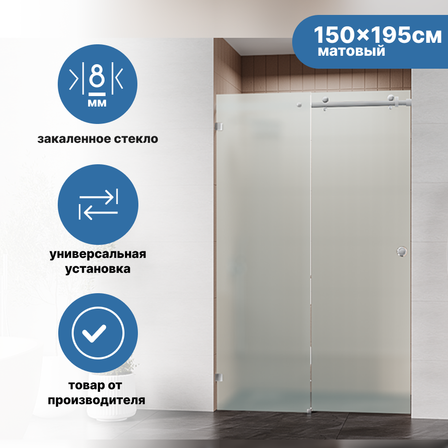 фото Душевое ограждение Ulitka Mango 150х195 см