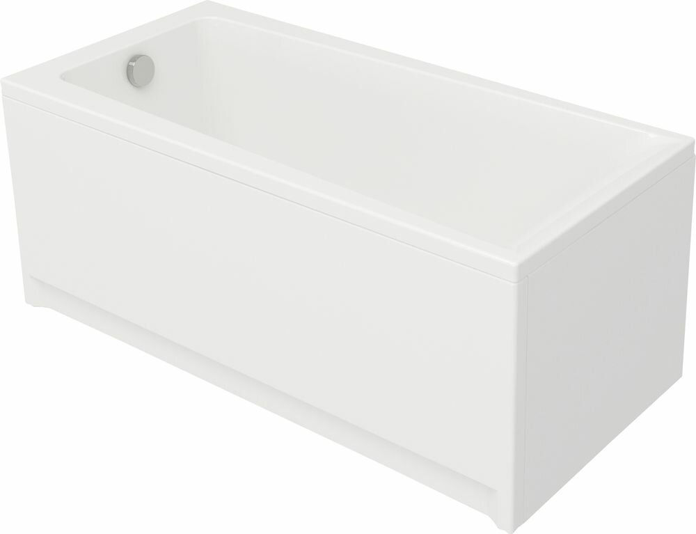 Ванна прямоугольная акриловая Cersanit LORENA 150x70 см без ножек белая 64531