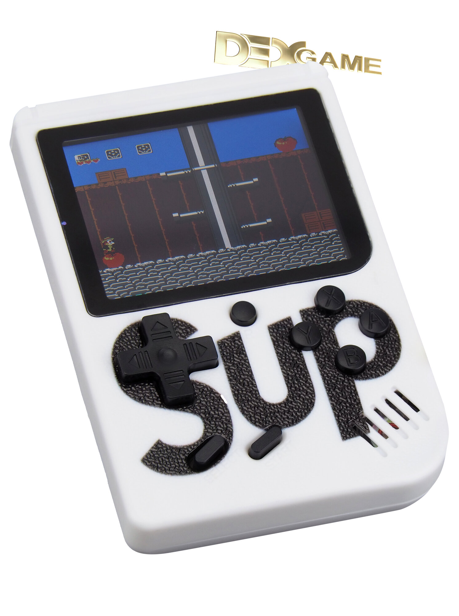 Приставка игровая портативная, консоль GameBox SUP 8bit белая