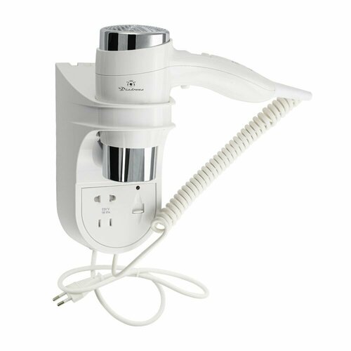 Фен для волос профессиональный настенный 1300W АБС пластик Diadonna 2581₽