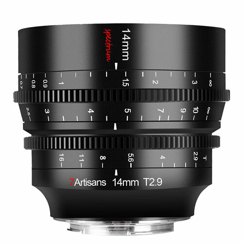 Объектив 7Artisans Spectrum 14mm T29 E-Mount 37390₽