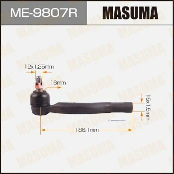 MASUMA Наконечник рулевой тяги правый ME9807R