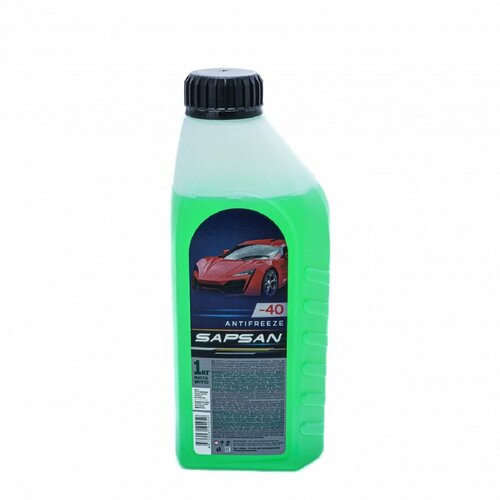 Антифриз готовый SAPSAN Antifreeze Green -40 цвет зеленый 1 кг канистра 120₽