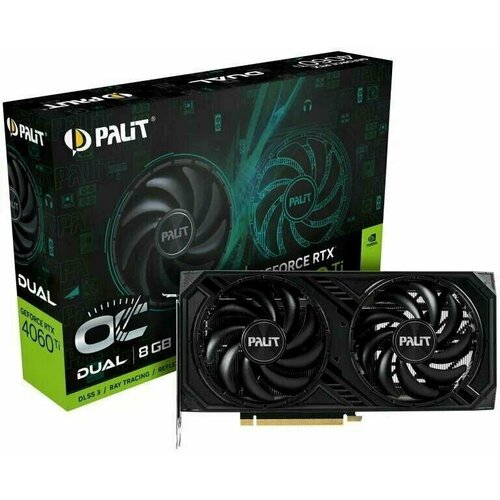 Видеокарта Palit RTX4060Ti DUAL OC 8GB GDDR6 128-bit DPx3 HDMI 52333₽