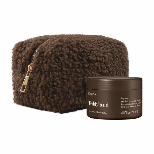 Pupa Подарочный набор TEDDYLAND масло для тела и косметичка 150мл Кокосовое молоко и кофе 2652₽