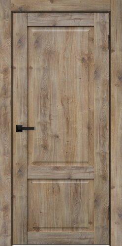 Изображение товара Дверь межкомнатная комплект с коробкой и наличниками Классик-2 без стекла, дуб болтон, 800х2000мм