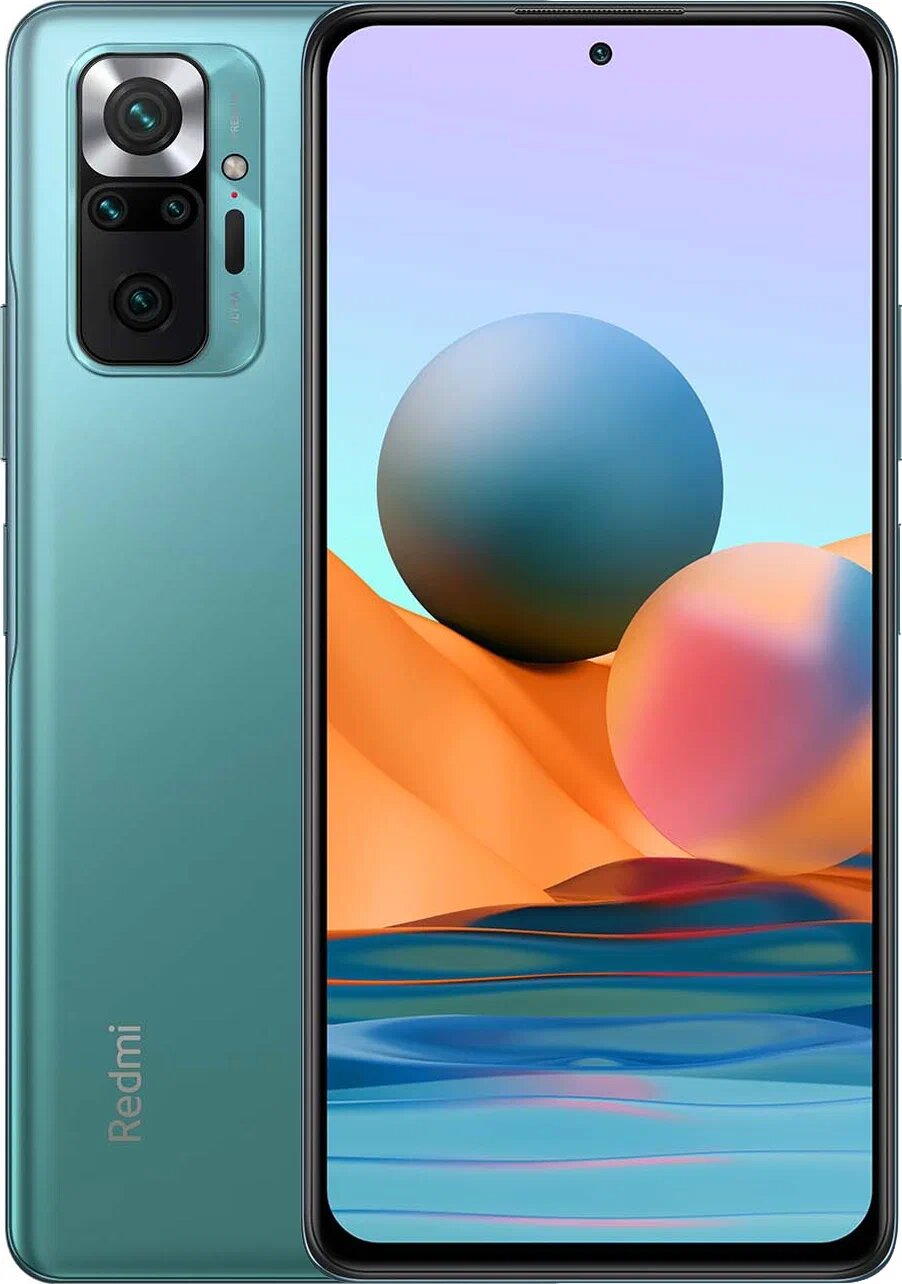 Смартфон Xiaomi Redmi Note 10 Pro 8/128 ГБ RU, Dual nano SIM, зеленая аврора