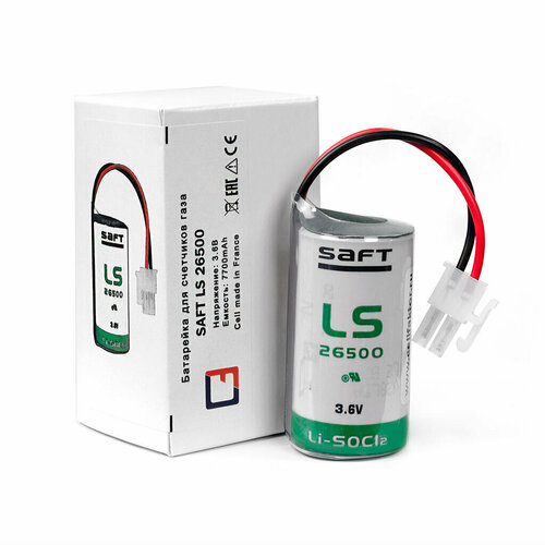 фото Батарейка для счетчиков газа itron gallus g6 rf1 iv psc (france) saft