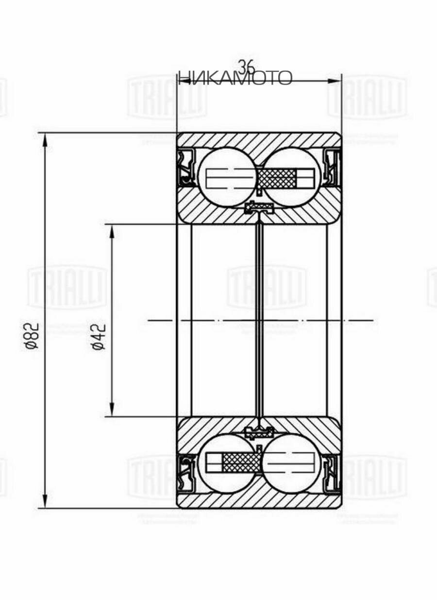 TRIALLI CS 0916 Подшипник ступицы