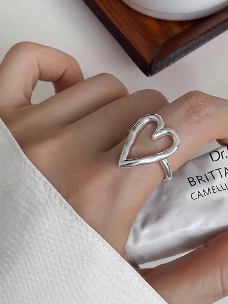 Набор колец, безразмерное, серебристый — фото 1