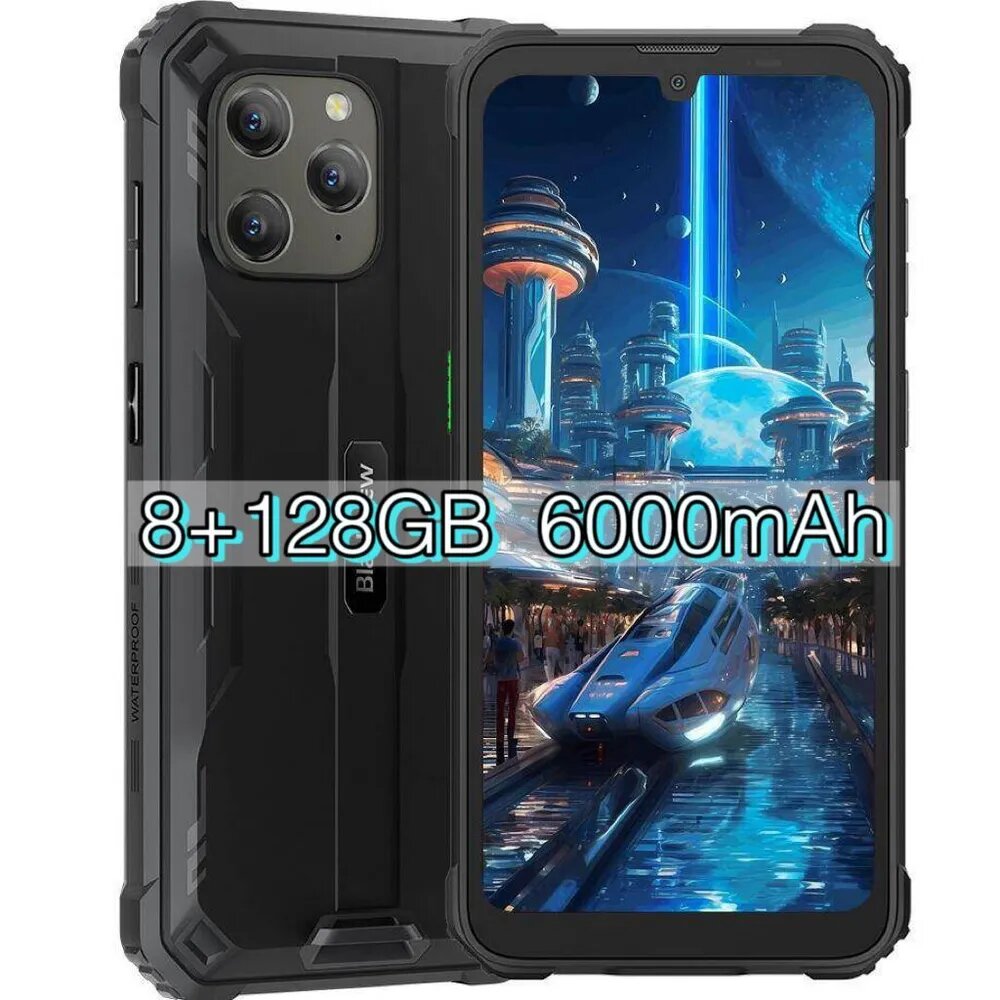Смартфон Blackview BV5300 plus, Android 13, 8+128ГБ, 3 камеры, IP68