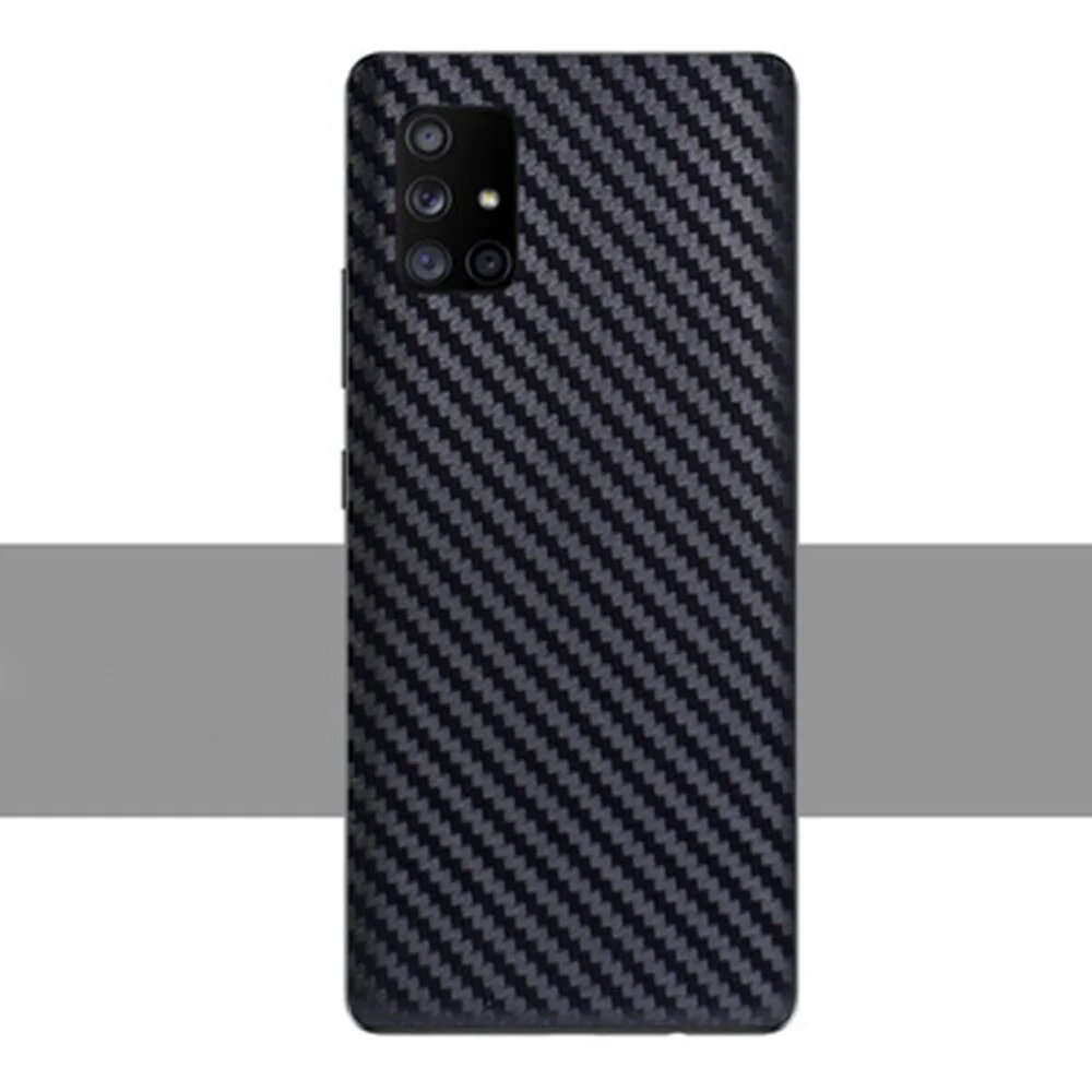 Черная пленка карбон для Samsung Galaxy A51/A71