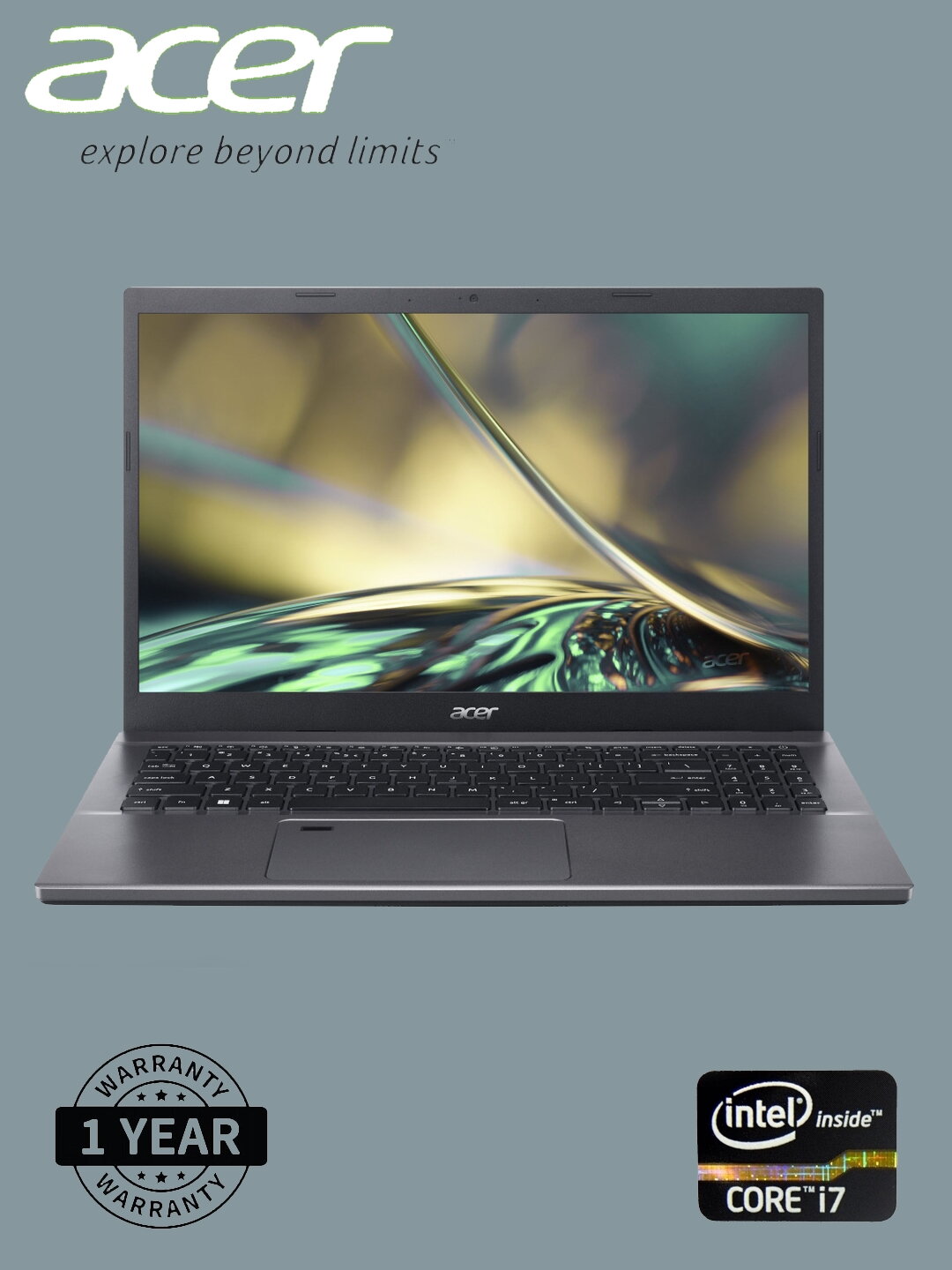 Ноутбук Acer Aspire 5 A515-58P 15,6" Intel Core i7-1355U 16Gb DDR5 1Tb SSD Silver (NX. KHJER.008)