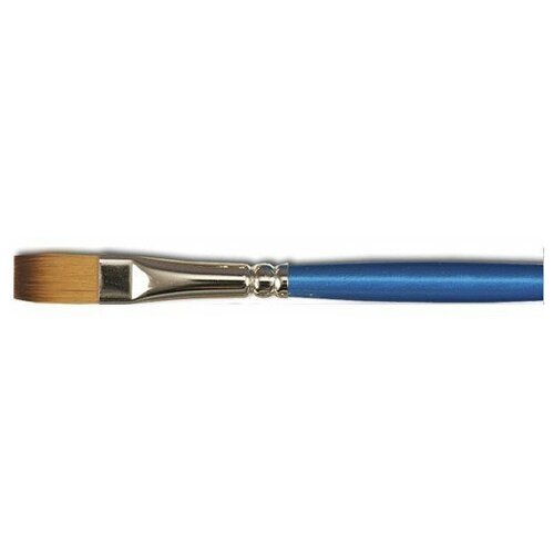 кисти foundation synthetic brush синтетика 3шт круглые 3 5 плоская 1 winsor Кисть Winsor&Newton Cotman 666, синтетика, плоская №1/4, длинная ручка