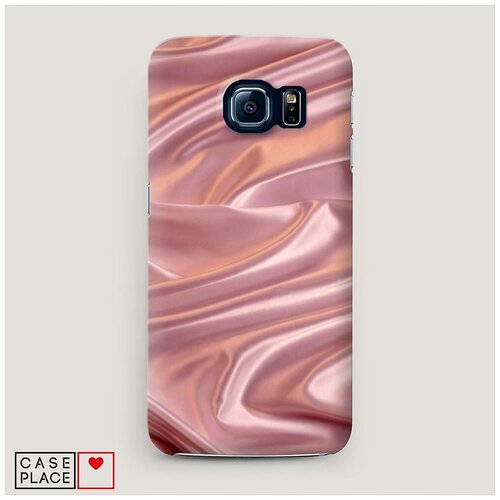 фото Чехол пластиковый samsung galaxy s7 текстура розовый шелк case place