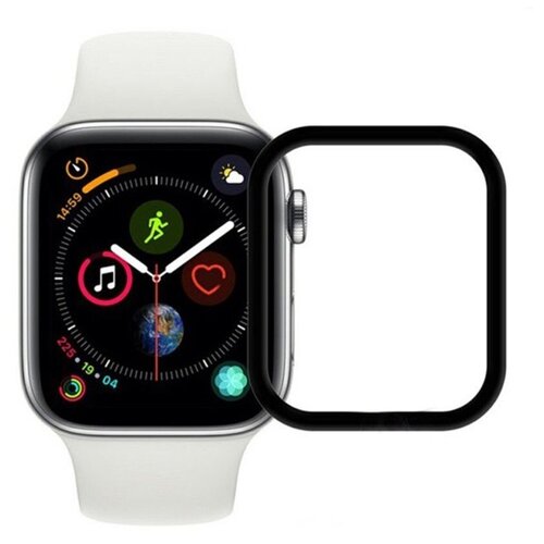 xomobile / Защитное стекло для Apple Watch 41mm 3D черное FD1