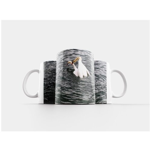 фото Кружка "лебеди, лебединая пара, свадьба" 320 мл lotsprints