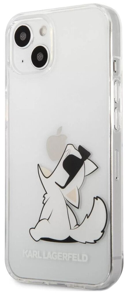 Панель Lagerfeld для iPhone 13, PC/TPU Choupette Fun Hard Transparent