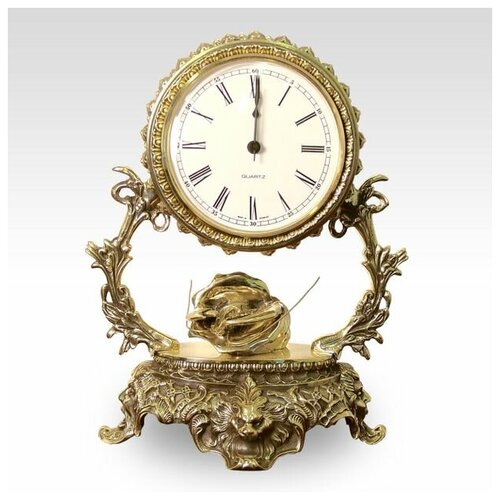 Часы настольные из бронзы 