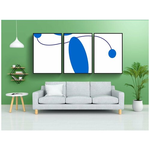 фото Набор модулных постеров для интерьера "палку фигура, крупье, бегун" 60x90 см. в тубусе, без рамки lotsprints