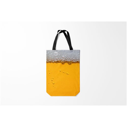 фото Сумка-шоппер / 31х42 см / популярные иллюстрации / пиво водочные пивное счастье burnettie