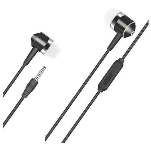 Наушники внутриканальные FaisON FS-HP-850 Dynamic микрофон кнопка ответа кабель 12м цвет чёрный 18200₽