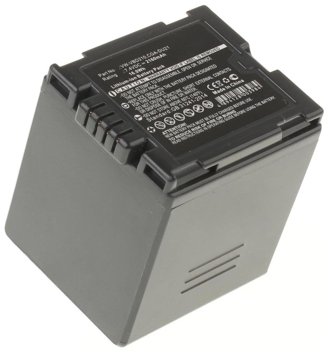 Аккумуляторная батарея iBatt 2160mAh для Hitachi DZ-GX5060SW, для Panasonic PV-GS180, PV-GS500, VDR-D100, PV-GS31, NV-GS11
