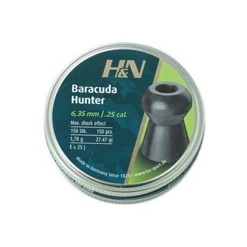 Пули пневматические H&N Baracuda Hunter 6,35 мм 1,78 грамма (150 шт.)