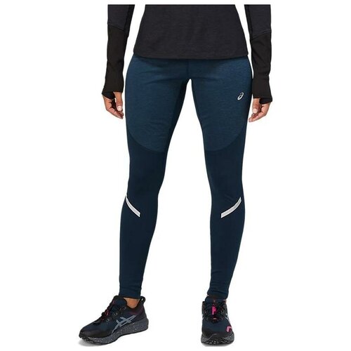 фото Тайтсы беговые трик жен asics lite-show winter tight french blue (us: m)