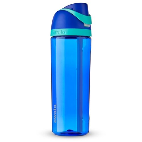 Спортивная бутылка для воды с трубочкой и широким горлышком OWALA FreeSip Tritan с откидной крышкой, 739мл