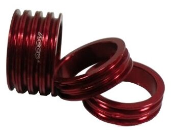 Кольцо проставочное Neco 1-1/8"х15мм красное, алюминий арт. ZTB13046