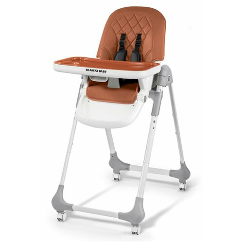 фото Детский стульчик для кормления dearest baby high chair brown