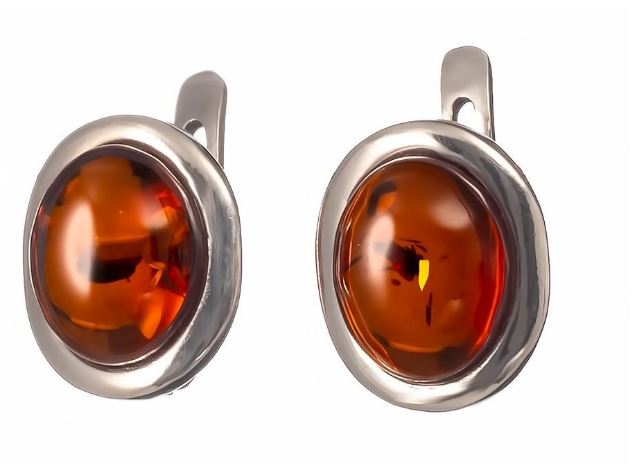 Серьги Amberprofi, серебро, 925 проба, янтарь