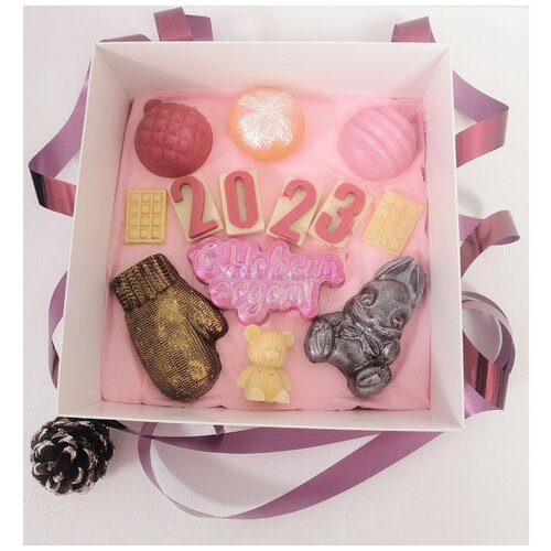 Подарок сладкий на новый год девочке новогодний подарочный набор шоколада SADS23 KupiTrendy