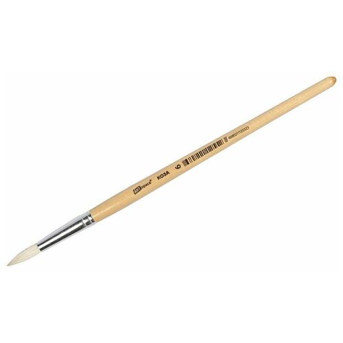 Кисть коза ArtSpace круглая 06 пакет европодвес 75₽