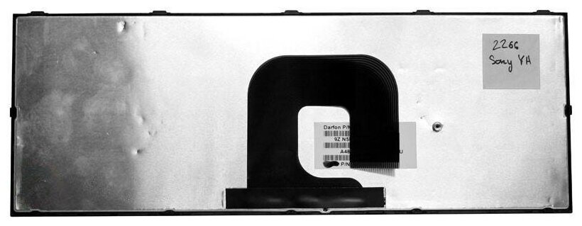 Клавиатура для ноутбука Sony Vaio NSK-SC0SW черная с серой рамкой