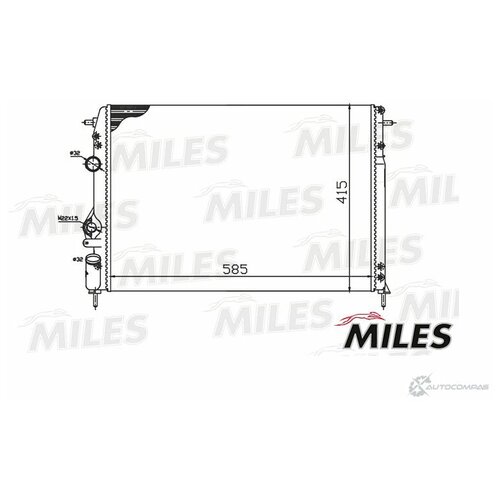 MILES ACRM110 Радиатор RENAULT MEGANE 1.4-2.0/1.9D 97-05