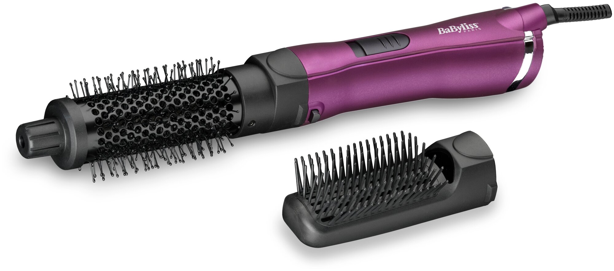 99011690140 Фен-щетка BaByliss AS83PE фиолетовый/черный - фотография № 1